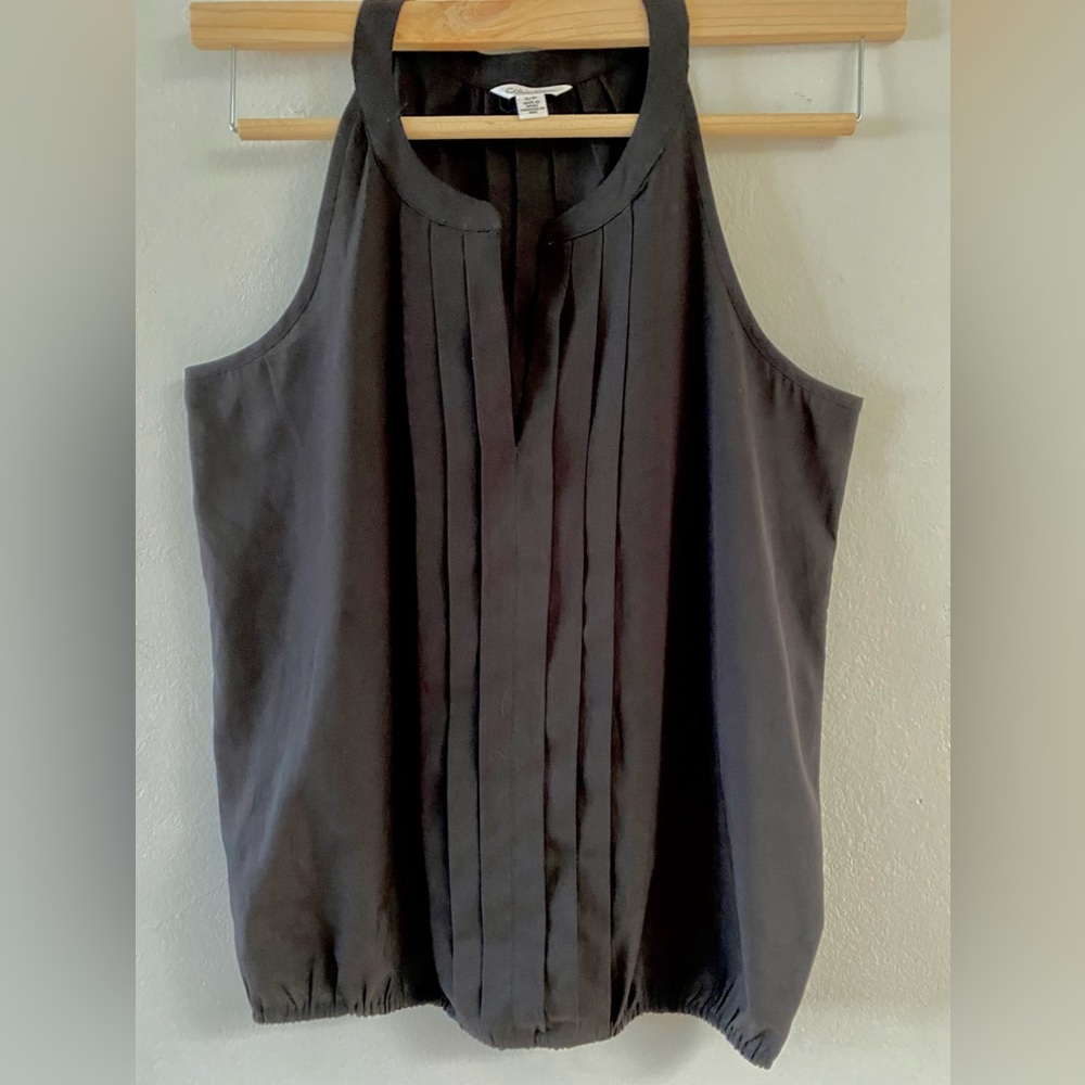 Calvin Klein elegant, black small sleeveless blouse in EUC